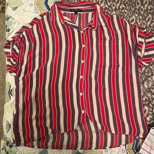 Velvet Heart, Medium, Button up womens shirt